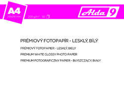 ALDA9 Fotopapír A4 200 g/m2, premium lesklý, bílý, 50 listů