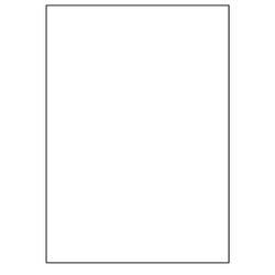 Samolepicí bílé etikety 210 x 297mm, A4 (100 ks)