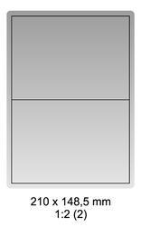 Samolepicí bílé etikety 210 x 148,5mm, A4 (100 ks)