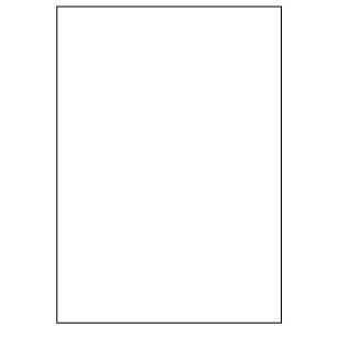 Samolepicí bílé etikety 210 x 297mm, A4 (100 ks)